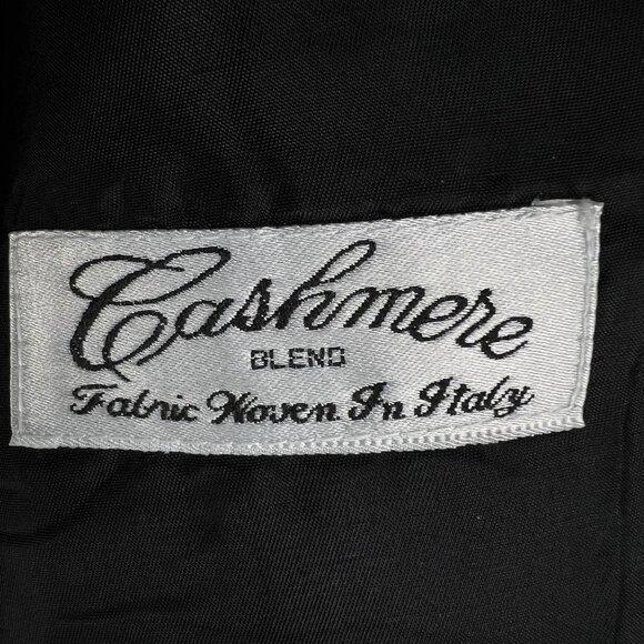 Gianfranco Ruffini Italy Mens 44 Cashmere Charcoal Gray Coat Soft Quiet Luxury - Picture 11 of 15